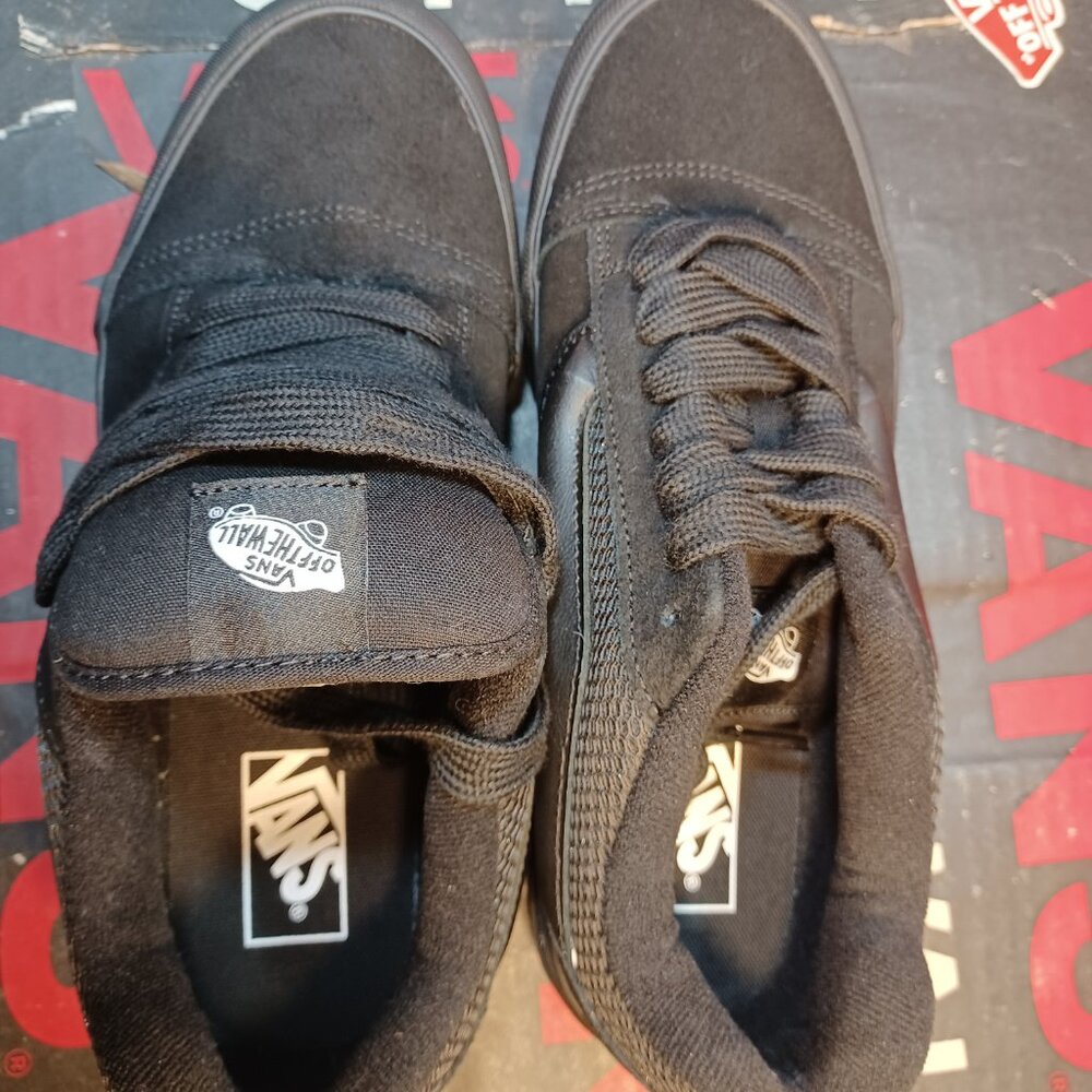 Vans Men's 8/Women's 9.5 Knu Skool Triple Black/Black VN0009QCBKA - Picture 6 of 12